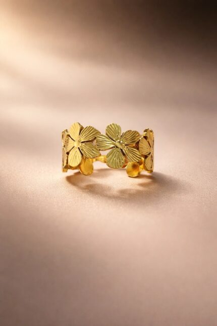 Petal Harmony Band 18K Gold Plated