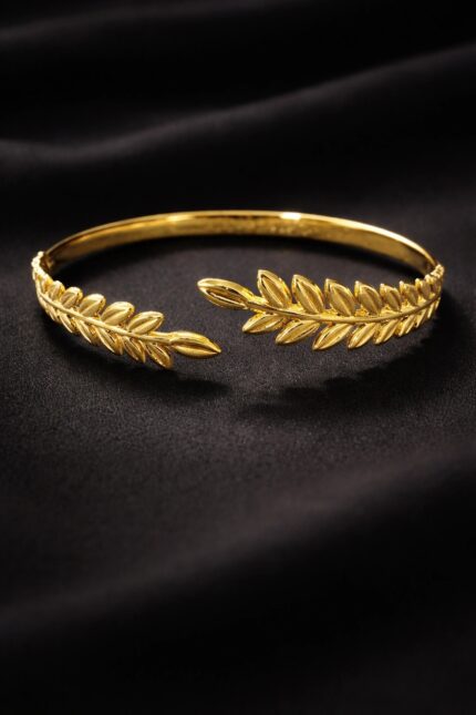 Leaf Wrap 18K Gold Plated Bracelet