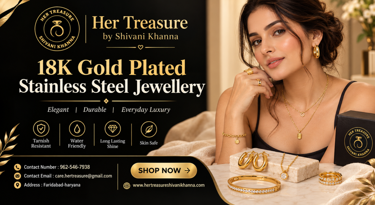 18K Gold Plated Stainless Steel Jewellery