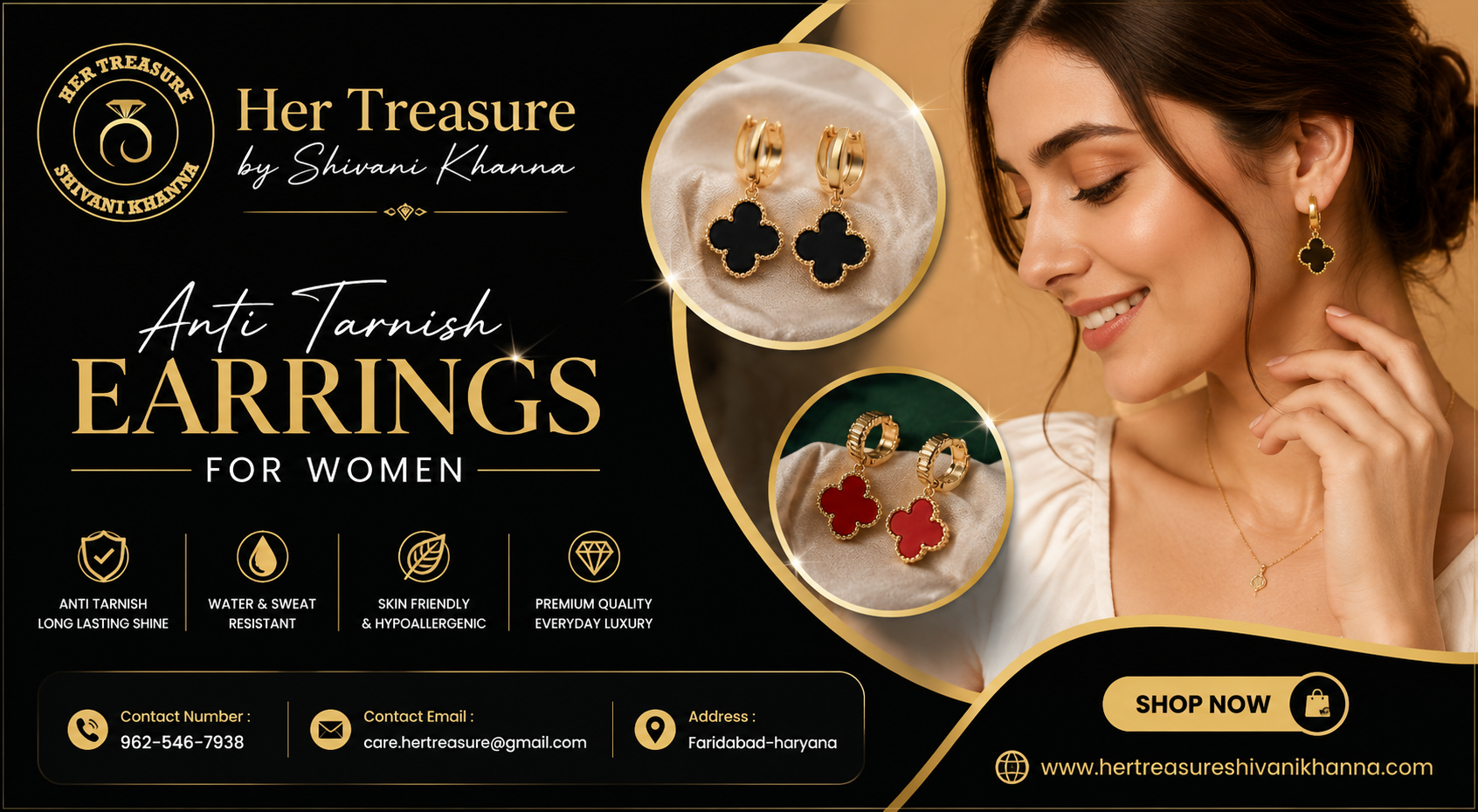 Anti Tarnish Earrings For Women
